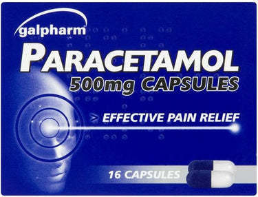 Galpharm Paracetamol Capsules 500mg - 5 Packs | 80 Capsules